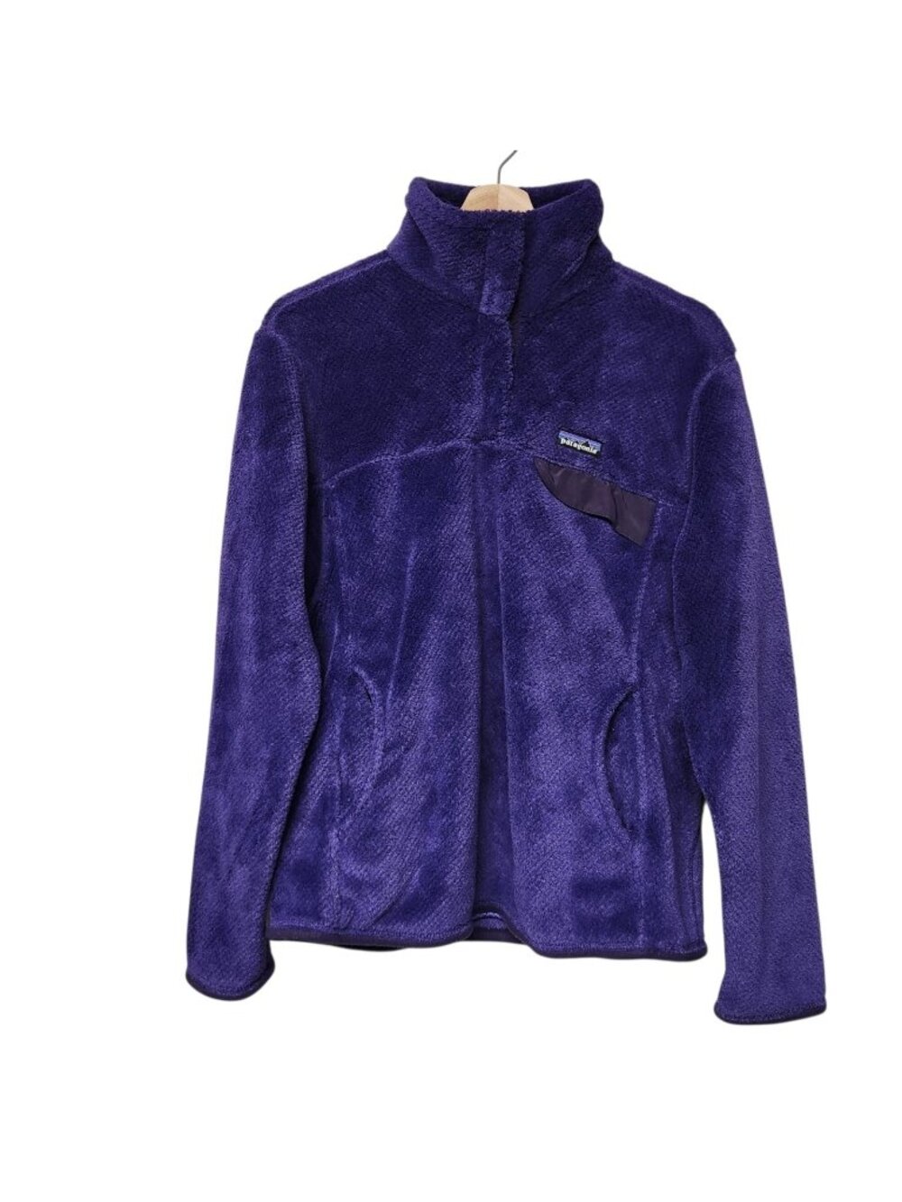 Patagonia Women's Re-Tool Snap-T Pullover - Size Large Purple EUC